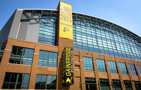 Gainbridge Fieldhouse in Downtown Indianapolis - INDIANAPOLIS, UNITED STATES - JUNE 05, 2023