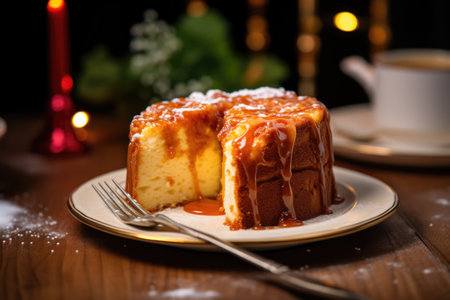 brioche cake close up food photographyの素材