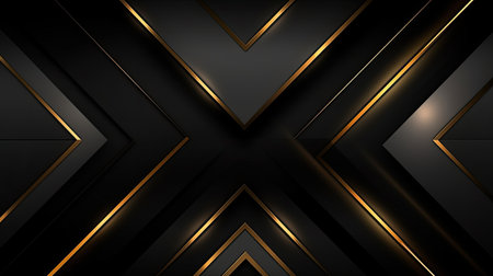 black and shiny golden noble abstract background- stylish background designの素材