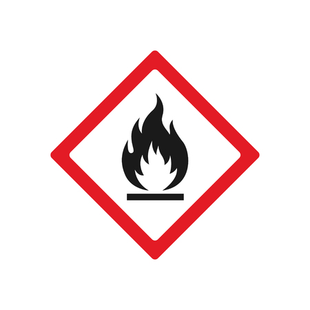 Vector fire warning iconのイラスト素材