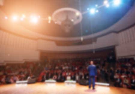 businessman giving a presentation in a conferencemeeting