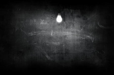 board lit by bulbの写真素材