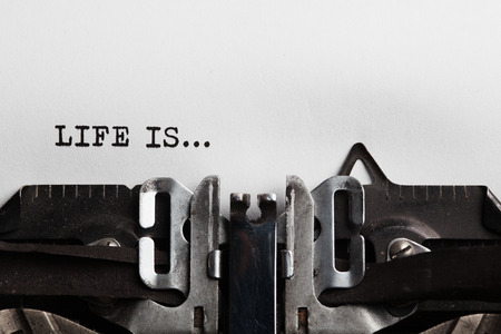 Life is signの写真素材