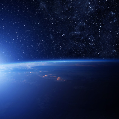 Planet earth from the space. Some elements of this image furnished by NASAの写真素材