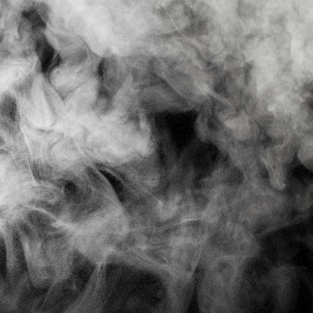 Smoke and Fog on Black Backgroundの写真素材
