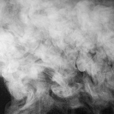 Smoke and Fog on Black Backgroundの写真素材