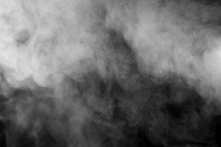 Smoke and Fog on Black Backgroundの写真素材