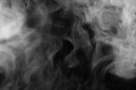 Smoke and Fog on Black Backgroundの写真素材