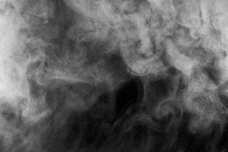Smoke and Fog on Black Backgroundの写真素材
