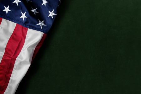 Flag of The USA on clean background with space for textの写真素材