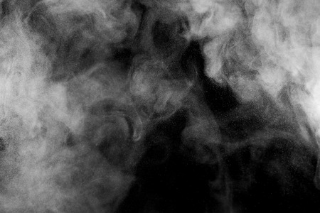 Smoke and Fog on Black Backgroundの写真素材