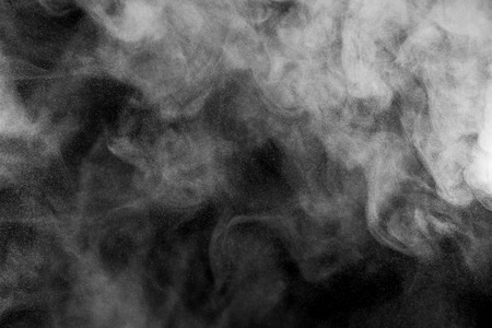 Smoke and Fog on Black Backgroundの写真素材