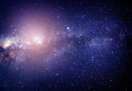 blurred image of pink stars in the galaxy. Some elements of this image furnished by NASAの写真素材