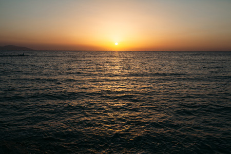 Sunrise over the seaの写真素材