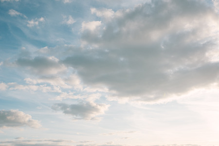 clouds in the blue sky backgroundの写真素材