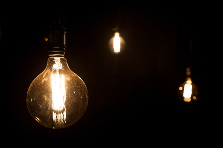 antique edison style  light bulbsの写真素材