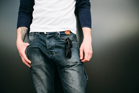 jeans on hipster boy
