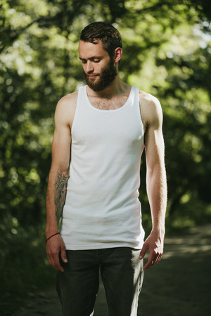 white blank t-shirt with spaceの写真素材