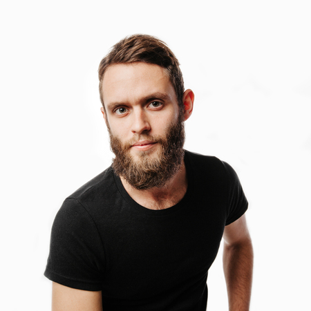 Bearded man portraitの写真素材