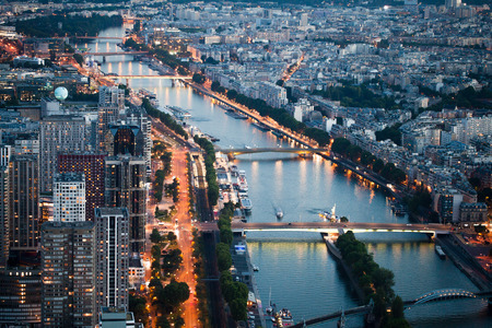 Paris skyline with buildingsのeditorial素材