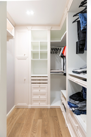 Closet in modern designed houseの写真素材