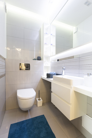Toilet room or WC. Modern interior designの写真素材
