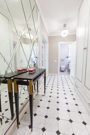 Interior design of a corridor or house entrance designの写真素材