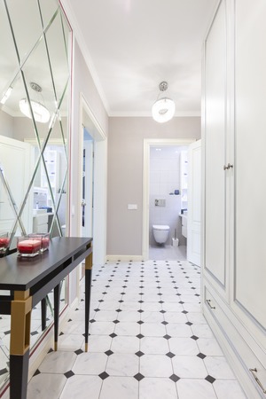 Interior design of a corridor or house entrance designの写真素材