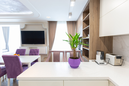 Modern kitchen design interiorの写真素材