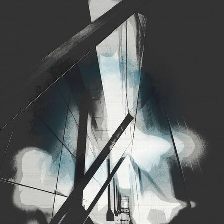 Abstract architecture sketch background texture. 3D renderingの写真素材