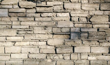 Big old concrete wall texture. White colorの写真素材