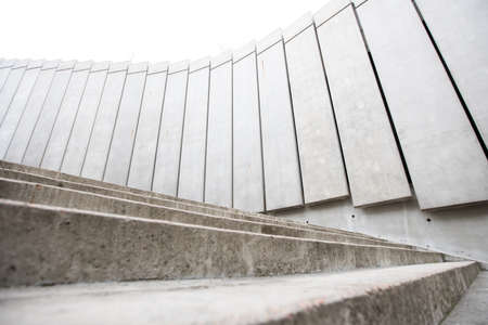 Stairway cement architecture modern design