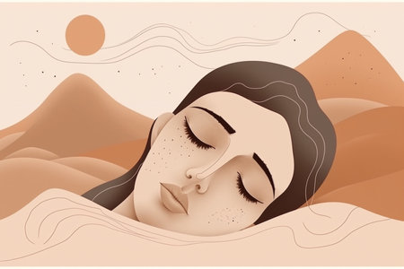 Woman's day concept. Woman being authentic illustration concept. Generative AI illustrationの素材