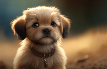 Toy or cartoon dog. Generative AI illustrationの素材