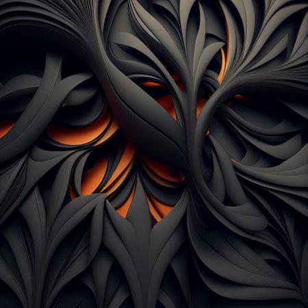 Abstract black background. Generative AI illustrationの素材
