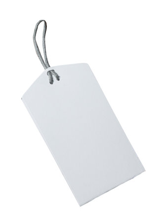 Price tag isolated on whiteの写真素材
