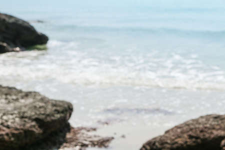 Abstract nature background, blurred sea.の写真素材