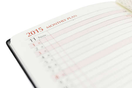 Monthly plan 2015, November, Notebook Check list.