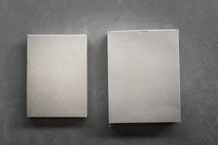 gray box on a gray backgroundの写真素材