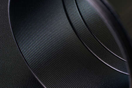 The inside of the tube with threaded.の写真素材