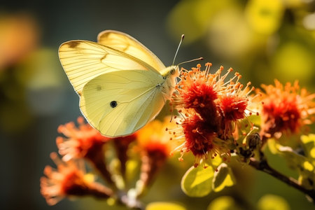 Butterfly on a flower in the garden, nature series.の素材