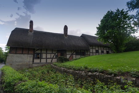 Anne hathaways cottage, the home of william shakespeares wife, shottery stratford-upon-avon great britain england uk united kingdom europeのeditorial素材
