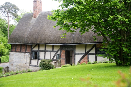 Anne hathaways cottage, the home of william shakespeares wife, shottery stratford-upon-avon great britain england uk united kingdom europeのeditorial素材