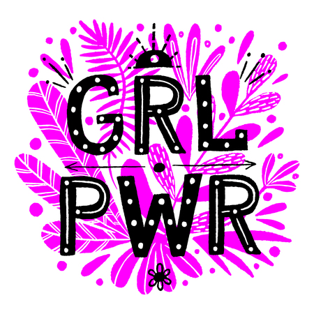 Girl Power vector illustrationのイラスト素材
