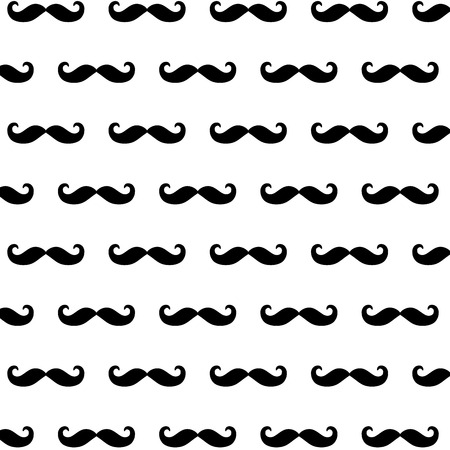 Mustache seamless pattern background for fathers day or male, hipster designs.のイラスト素材