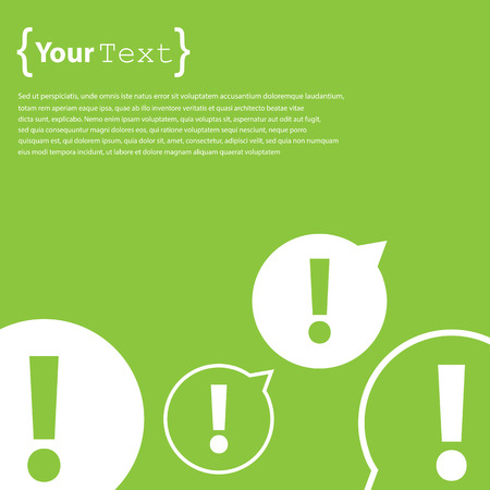 Exclamation iconのイラスト素材