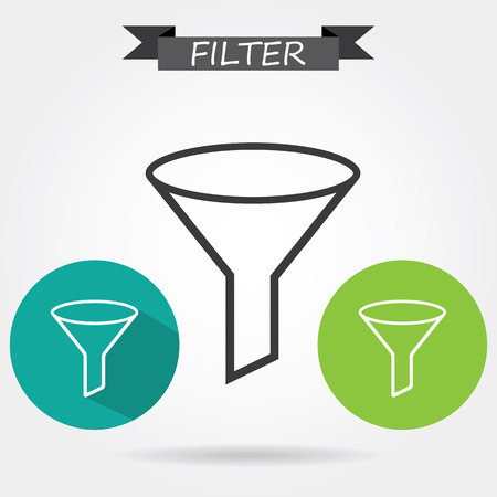 Filter iconのイラスト素材