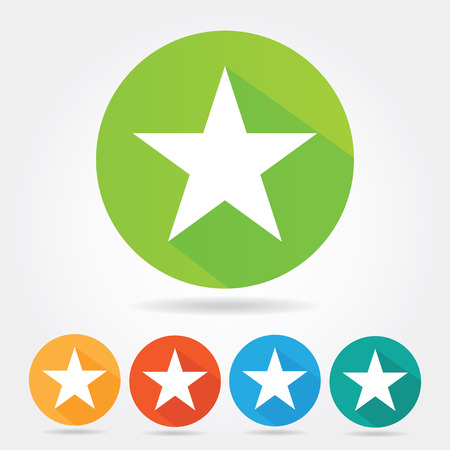 Star icon. Flat designのイラスト素材