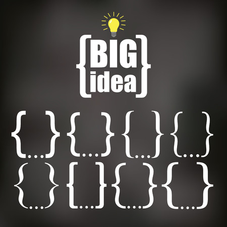 Curly bracketのイラスト素材