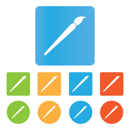 Brush symbol iconのイラスト素材